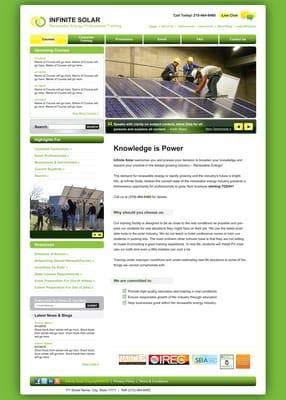 Infinite Solar - leading provider of solar training solution.