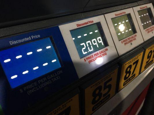 $2.09 a gallon - December 2018