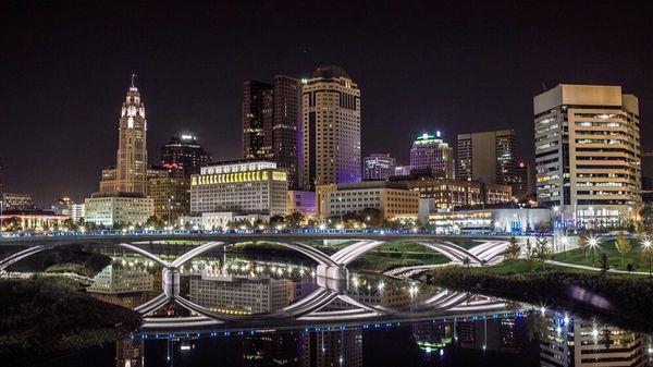 Columbus, Ohio - Night Scenic