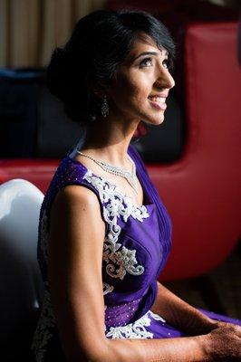 Stunning Seema !! In her custom reception gown