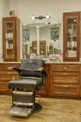 Come take a seat in our new barber chair.