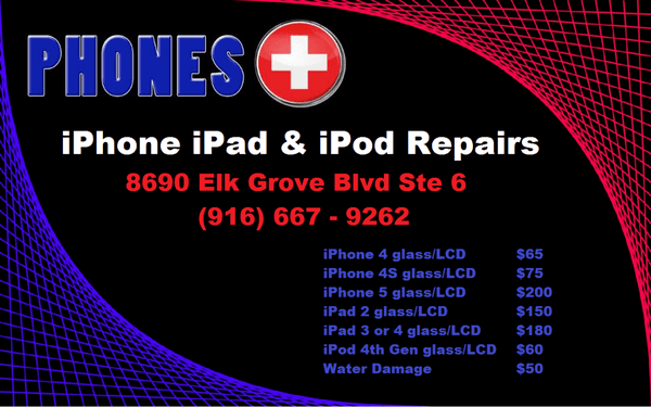 Phones Plus can repair your iPhone, iPad, or iPod!