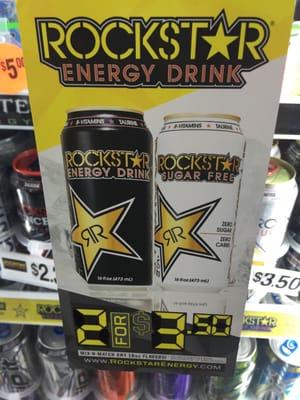 2 for $3.50 ROCKSTAR!!!