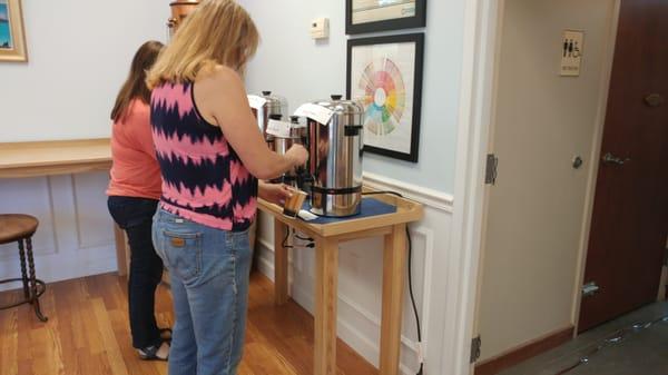 New!  Self serve coffee bar is now open!