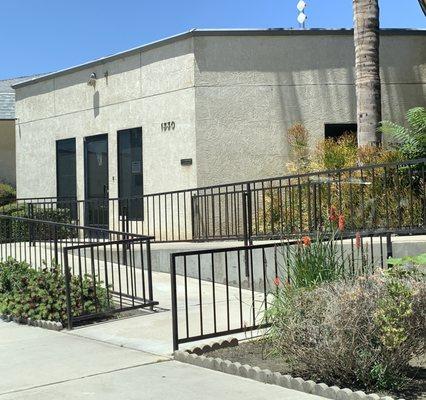 Church office and library building