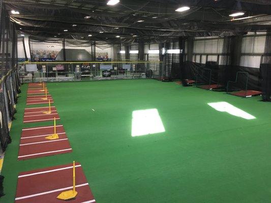 Large space for rental for team practice of many sports, including baseball/softball, soccer, football, and more.