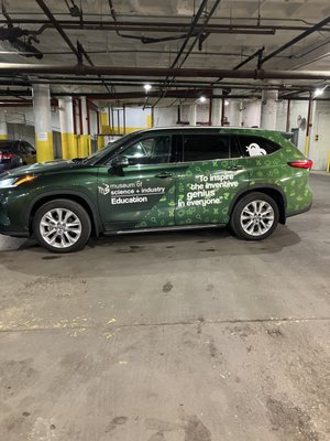 The Museum of Science and Industry gave us a visit and we treated their teaching vehicle to a spa day.