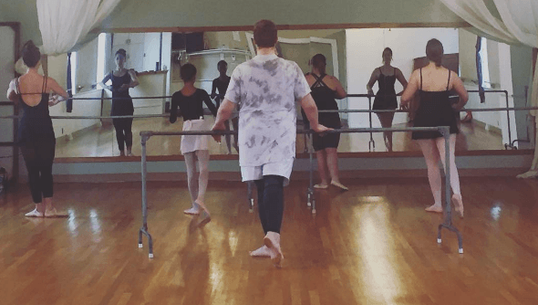 Intermediate ballet class