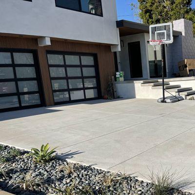 Driveway sand wash finish