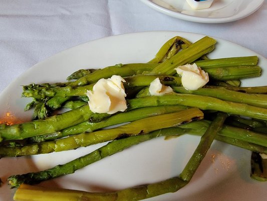 Good portion of tender Asparagus.