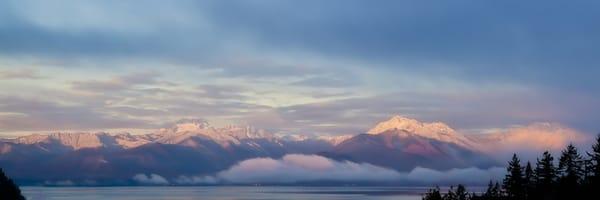 the gorgeous Olympic Mtns from the Williamette Meridian area in Silverdale