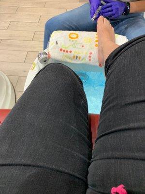 My first pedicure since the pandemic started. I'm so happy to be back at my favorite nail salon!