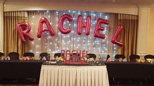 Personalized name mylar balloons