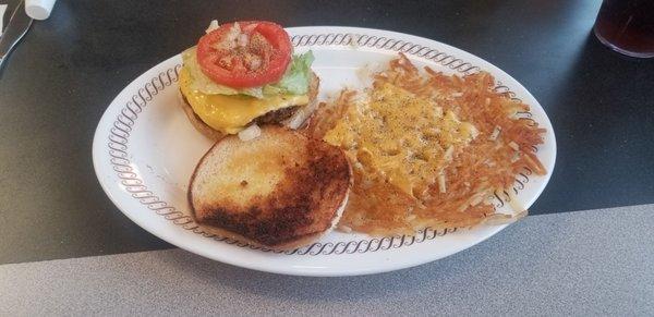 Angus Cheeseburger, and Hashbrowns