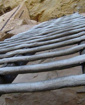 The Balcony House ladder at Mesa Verde National Park