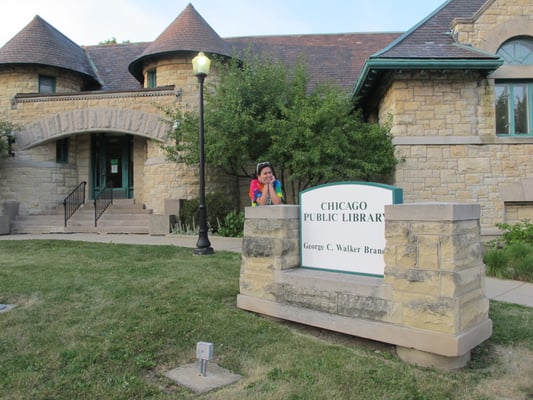 This is me at the Walker branch, on my quest to visit all libraries.