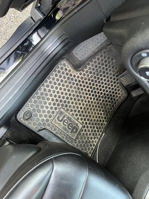 Floor mat - how about at the very least spraying them off?