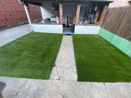 After GreenR World Pet Turf Installation