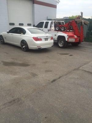 We work on most foreign and domestic vehicles.  We also offer towing services.