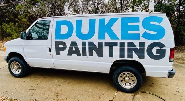 One of our painting vans!