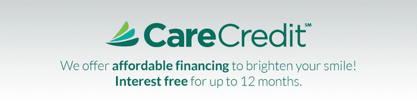 Gladly accepting CareCredit!