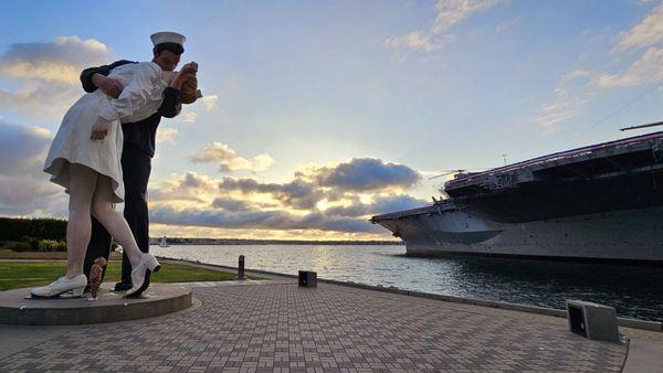 Unconditional Surrender Statue -  Embracing Peace