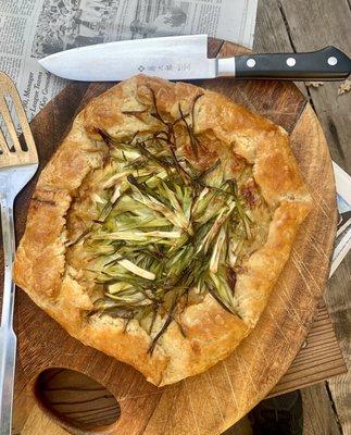 Triple onion galette