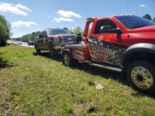 Front wheel issue on I-40