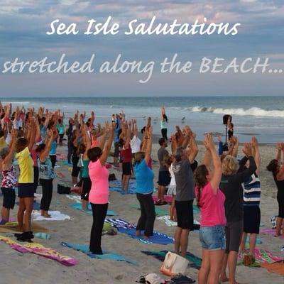 Free Full Moon Beach Yoga at High Tide 8/10/14