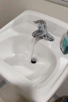 New sink faucet