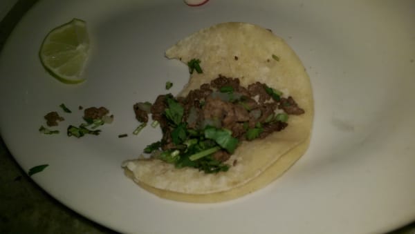 Steak taco