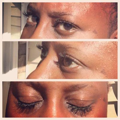 Lash Extensions done by Stephanie Dickerson at the Lash Spa. Absolutely a wonderful experience!