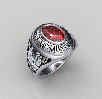 Class Ring - Custom order made by Limpid Jewelry. http://limpidjewelry.com