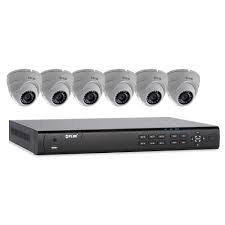 * 8 Channel DVR Basic Package with 6 Cameras with no Contract