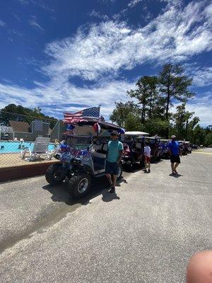 Golf cart parade