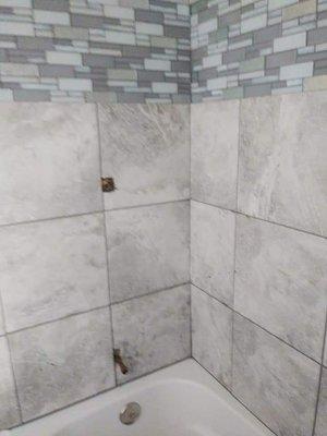 Tile shower surround