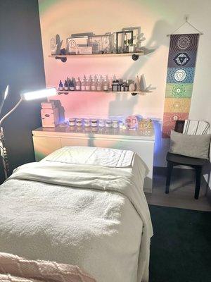 Where the facial magic takes place inside of &aesthetics!