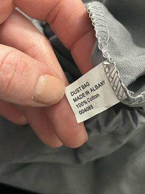 Dust bag for fake Balenciaga handbag from gilt.com