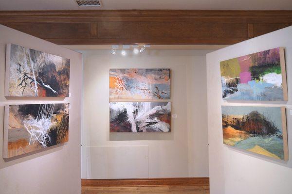 Allison Stewart; extraordinary abstract landscapes at the Ann Korologos Gallery