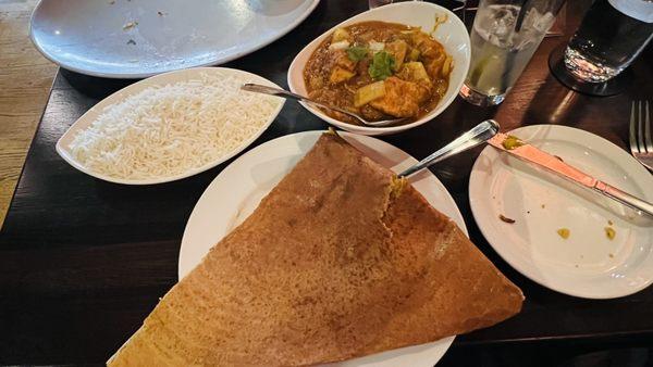 Chicken Kadai (Spicy), Mysore Masala Dosa (Spicy)