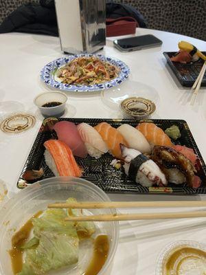 Sushi and Avocado, Cucumber Salad