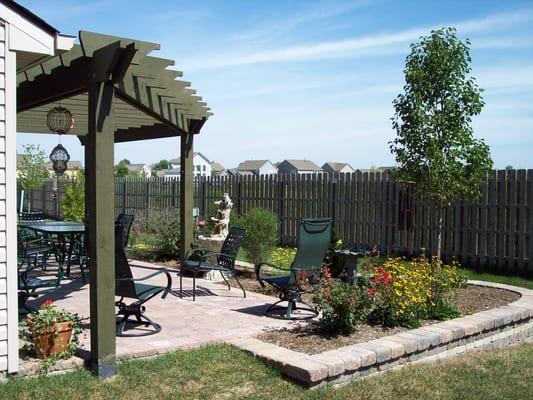 Hessit Paver Patio with Pergola