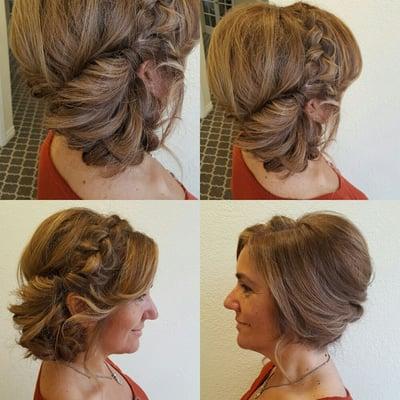 Highlights cut and trial updo