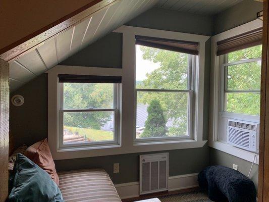 Nook and lake view inside the friend room.