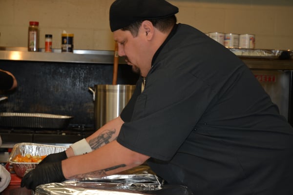 Chef Mike hard at work!