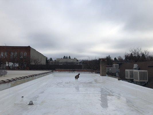 TPO commercial flat roof, Moscow Chamber of Commerce