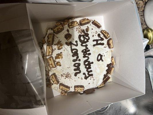 Ice cream birthday cake