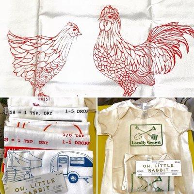 Organic cotton designed and printed by hand from Oh, Little Rabbit