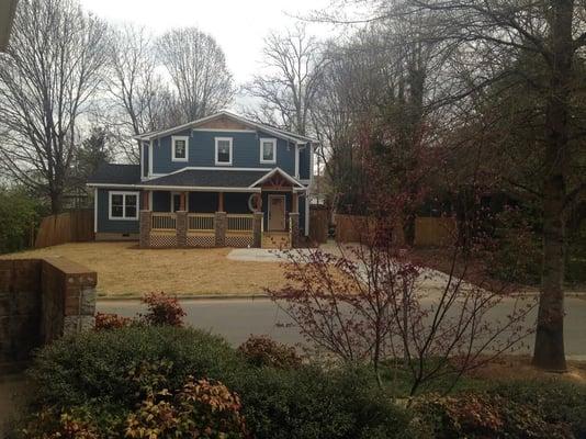 The "abandoned" house across from our office. An awesome job was done renovating this house!