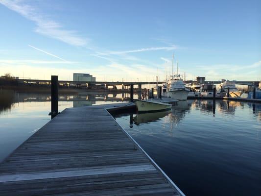 Sunrise over Cape Fear Marina. 2014.